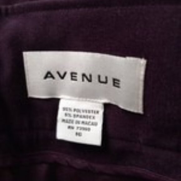 Womens Dark Purple Suede Pencil Skirt by Avenue – Plus Size, Classic Fit size 16 - Picture 3 of 5